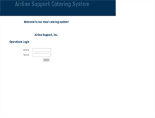 Tablet Screenshot of airlinesupportcatering.com